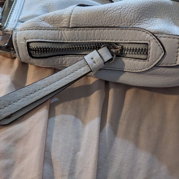 White Leather Bag B Makowsky Very Nice & Chic - Picture 5 of 8